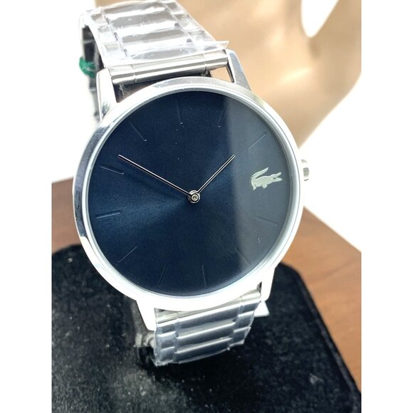 Lacoste Men's Watch 2011305 Quartz Blue Dial Silver Stainless Steel 40mm - Picture 12 of 13